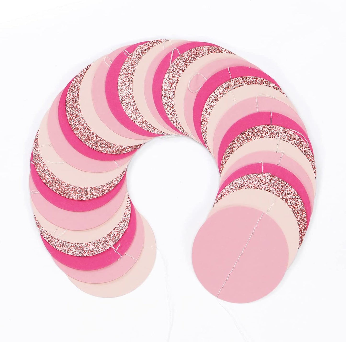 Hot-Pink Rose-Gold Party Decorations Garland - 52ft Wedding Bridal Shower Hanging Decoration Streamers Banner,Baby Girl Birthday Bachelorette Engagement Mohters Brunch Decor Panduola