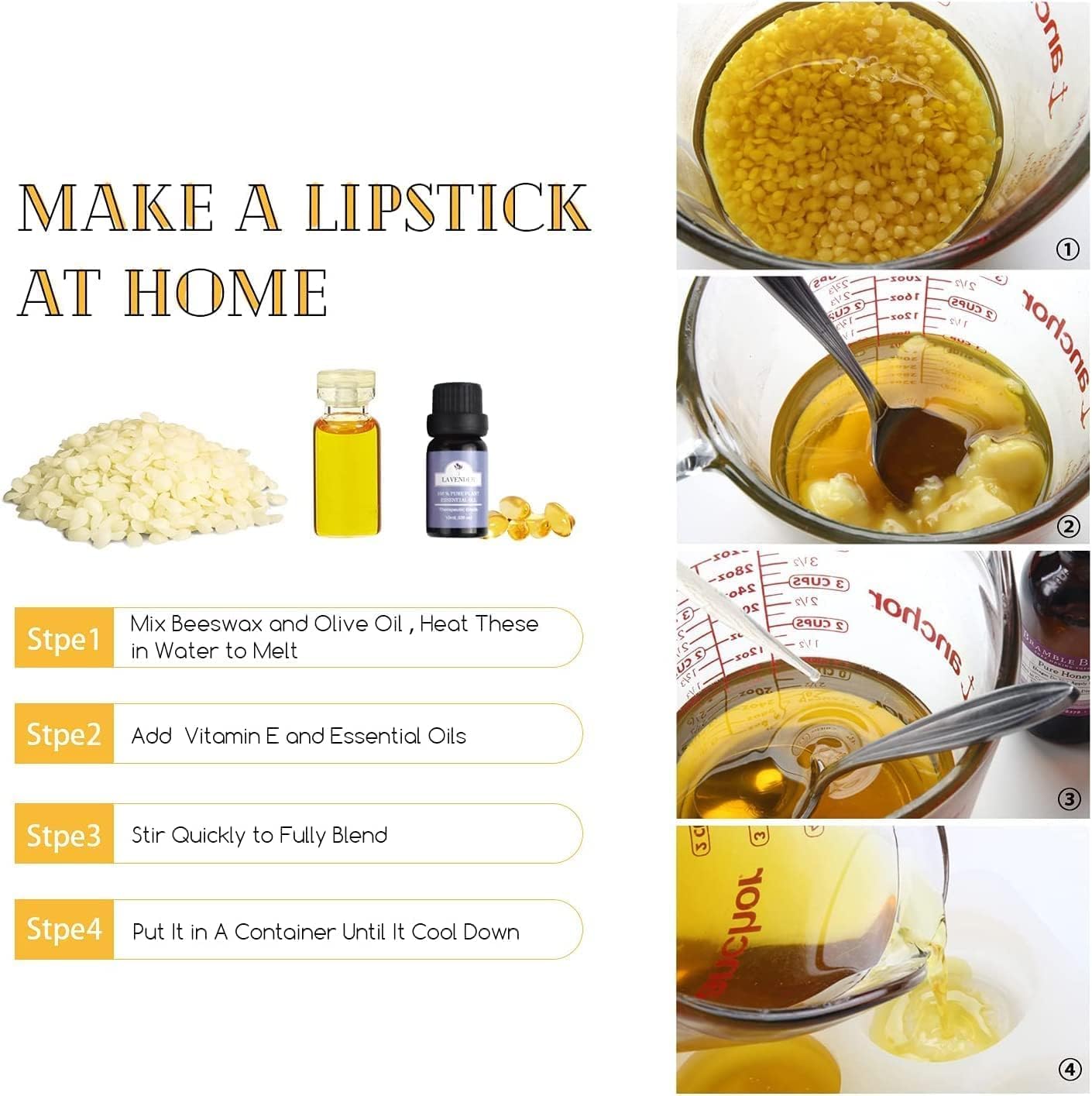 5-lb Pure White Beeswax pellets - for Candles in All Shapes and Sizes, Beeswax Balm, Lip Balm, soap Making Supplies,Craft Projects DIY (80 oz).