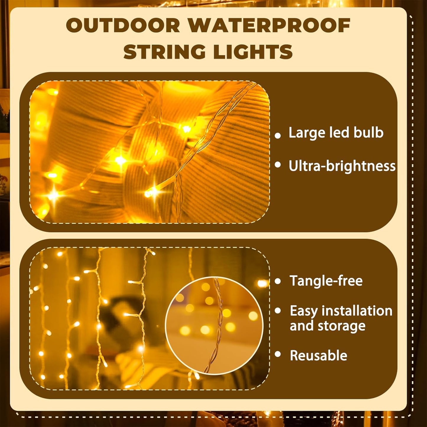 Curtain Light for Bedroom, 200LED 6.6x6.6ft Warm White Window Wall Hanging Fairy Curtain String Light, 8 Modes Remote Fairy String Lights Indoor for Wedding Party Home Garden Decorations