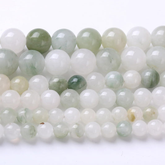 Blue and White Streamer Stone Beads for Jewelry Making DIY Craft Gemstone Beads Kit (12mm, 30pcs) Smooth Healing Crystal Beads for Bracelets, Necklaces, Home Decor