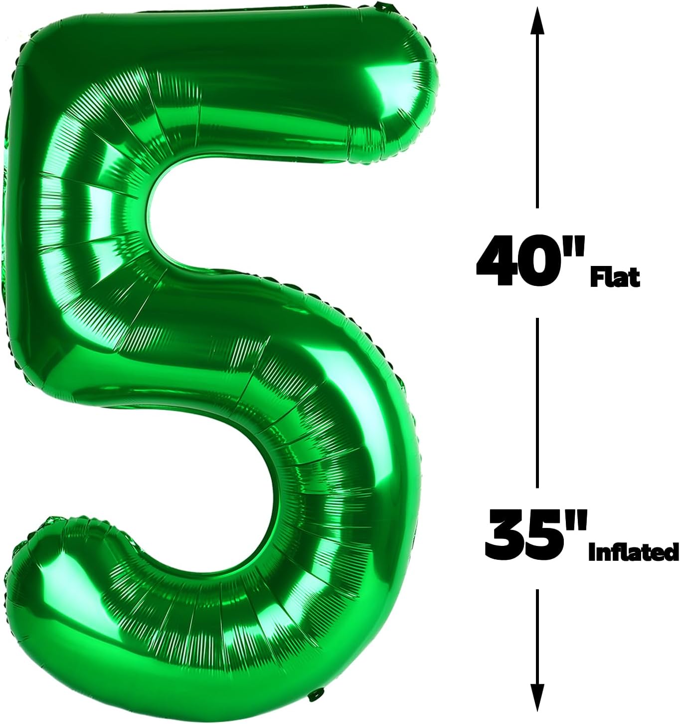 Green 40 Inch Large Number 25 52 Birthday Balloon, 25 52 Birthday Decorations, Foil 25 52 Mylar Helium Numbers Balloons Girl Boy Anniversary Party Supplies