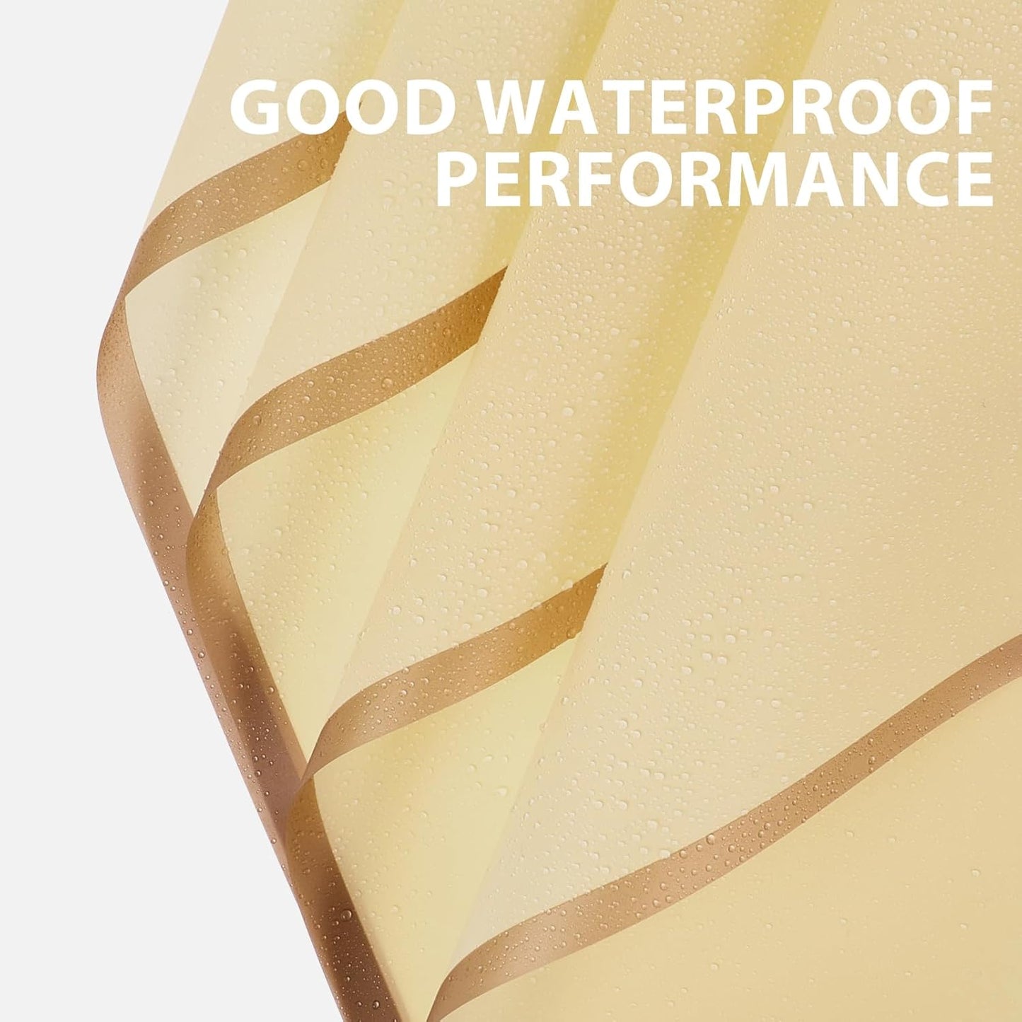 NESCCI 20 Sheet Flower Wrapping Paper - Waterproof Floral Bouquet Wrapping Paper, Florist Supplies Packaging Paper for Wedding Birthday Gift DIY (Light yellow)