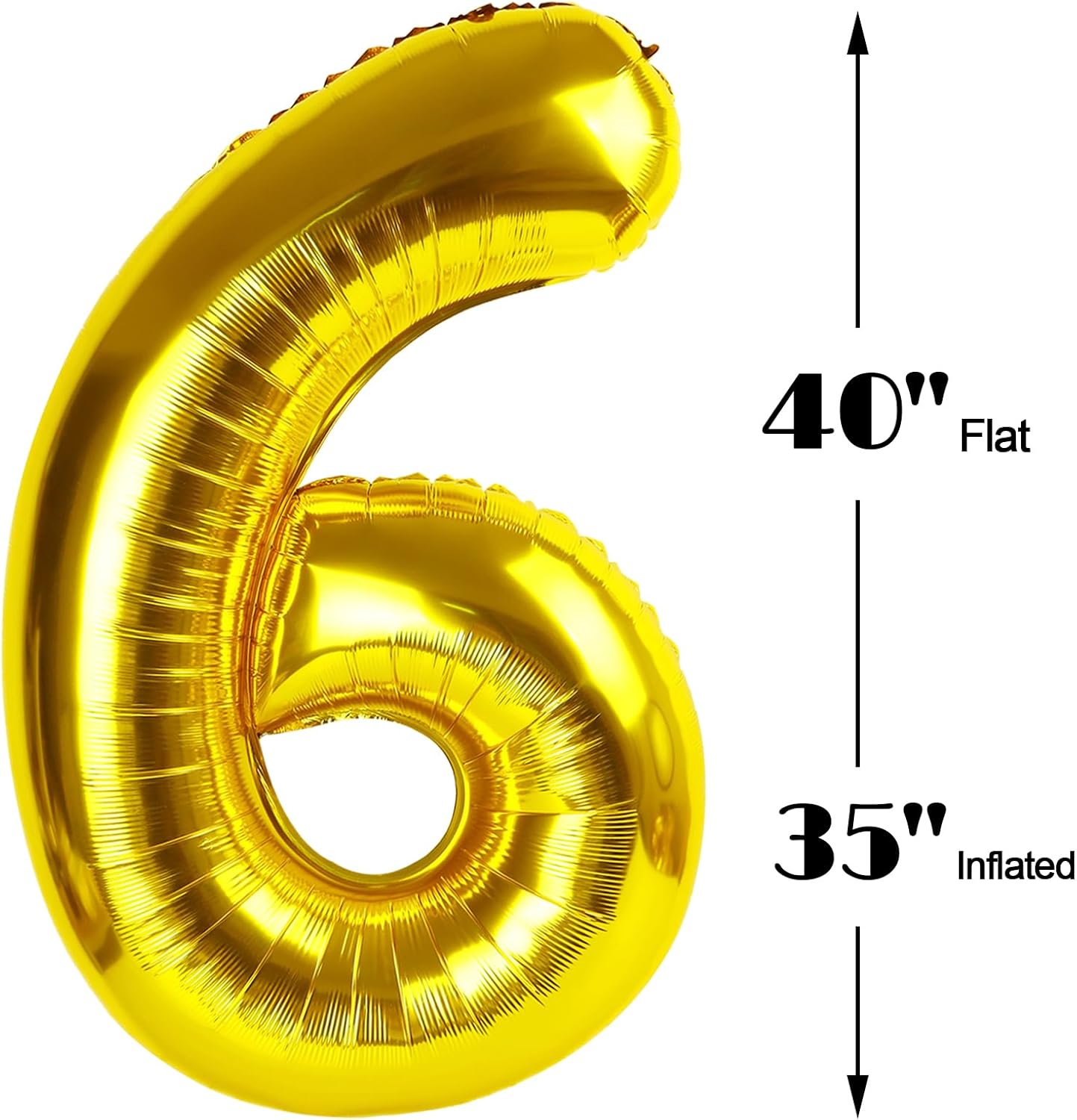 40 Inch Gold Mylar Foil Number 26 Birthday Balloon, Digital Balloons for 26 Men Women Party Decorations Supplies, Big Helium Balloon Numbers for 26 Anniversary Graduation
