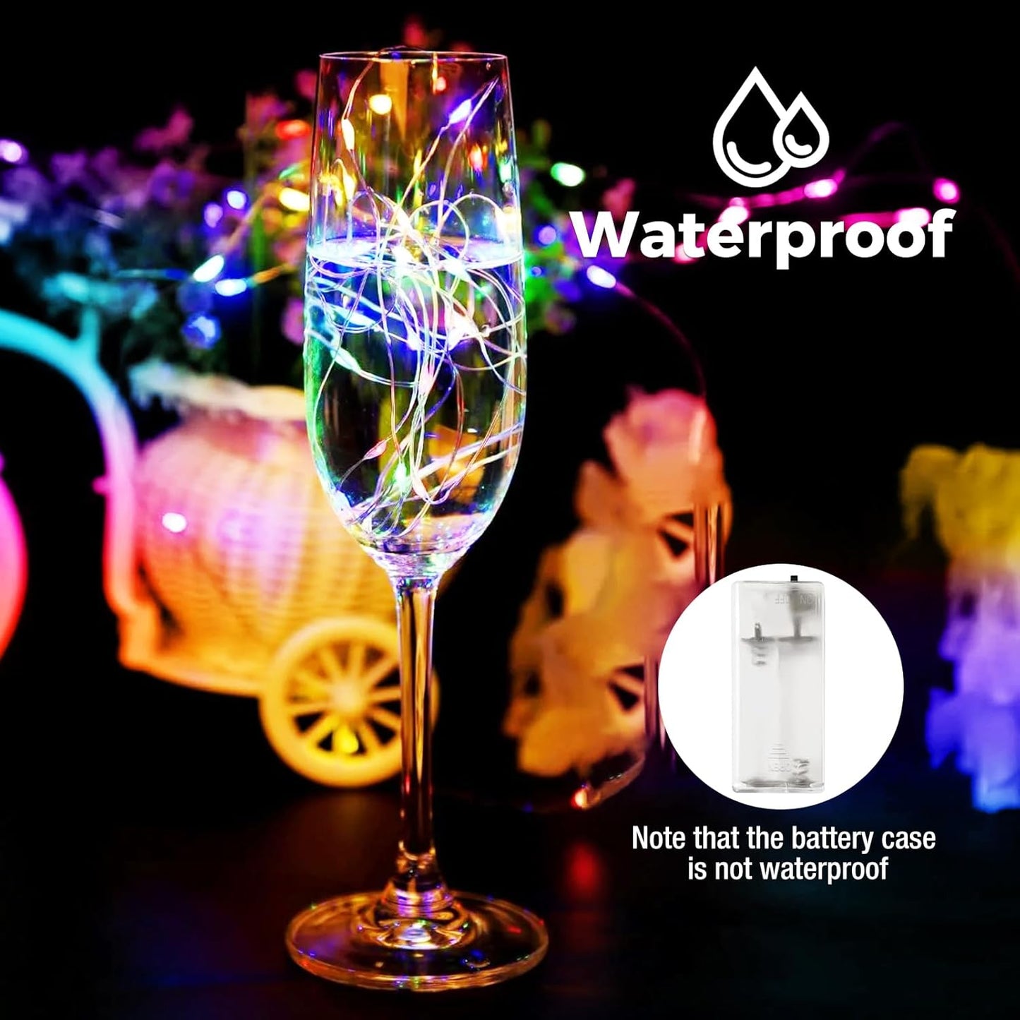 btfarm 10 Pack Fairy Lights Battery Operated with Timer, 10FT 30LED Twinkle Lights Waterproof, Copper Wire Christmas String Lights Battery Powered for Indoor Outdoor Wedding Party Holiday Decorations