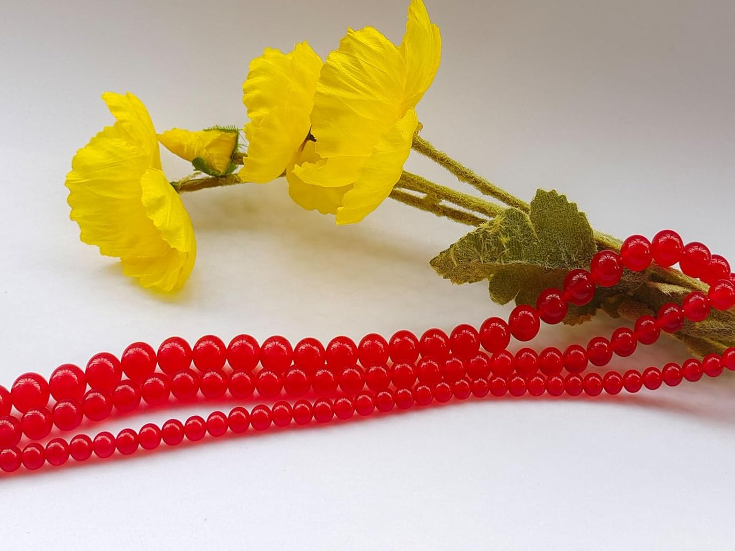 Stone Beads 10mm 60pcs Red Chalcedony Beads Round Loose Gemstones Beads for Bracelet Necklace Jewelry Making (10mm, 61030 Red Chalcedony)