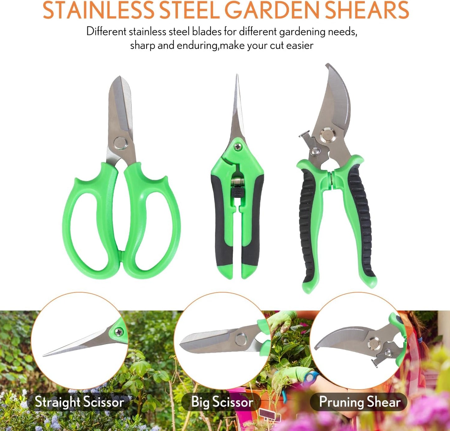 Bonsai Tools Kit 20 Pcs Garden Tools Set for Starters, Includes Bonsai Wire Kit, Plant Mat, Pruning Shears, Bonsai Scissors, Succulent Tools in Leather Storage Bag, Bonsai Gift for Adults