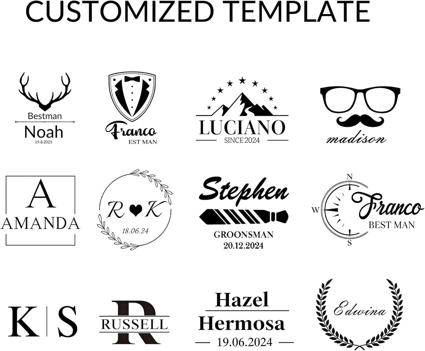 2 in 1 Personalized Bottle Openers Keychains Bulk,Pack 5-100 Flat Metal Custom Keychain with Your Text/Logo/QR Code, Unique Multitools for Wedding Party Favor, Bar, Promotion, Gift (Black)