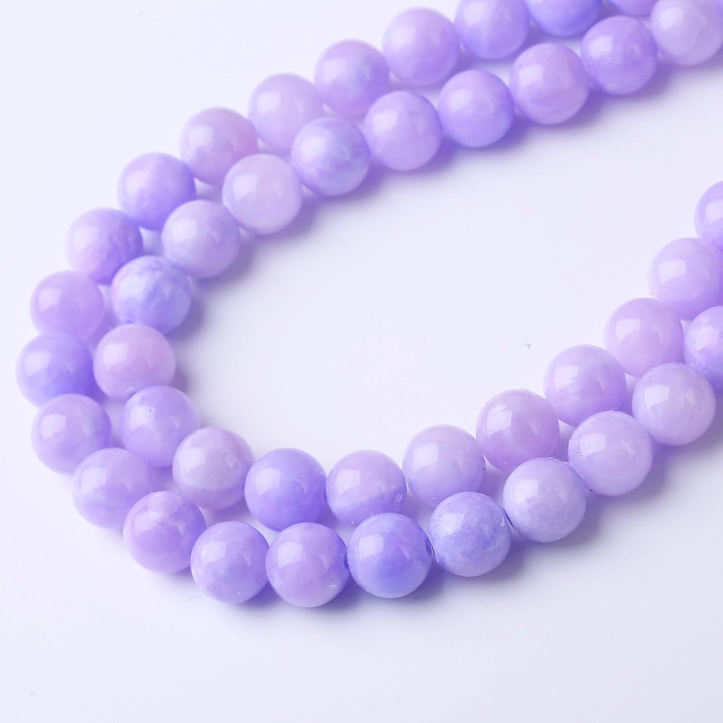 Purple Persian Jade Stone Beads Gemstone Round Crystal Energy Jade Beads Stone Beads for Jewelry Making DIY Bracelet Necklace Jewelry Making 1 Strand 15.5inch 4MM