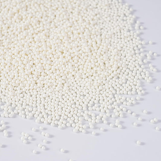 White Nonpareils Sprinkles, Edible 2mm Pearl, White Sprinkles for Cake Decorating, Cake Pops, Cupcakes, Cookies, Macaron, and Ice Cream(120g/4.23oz)