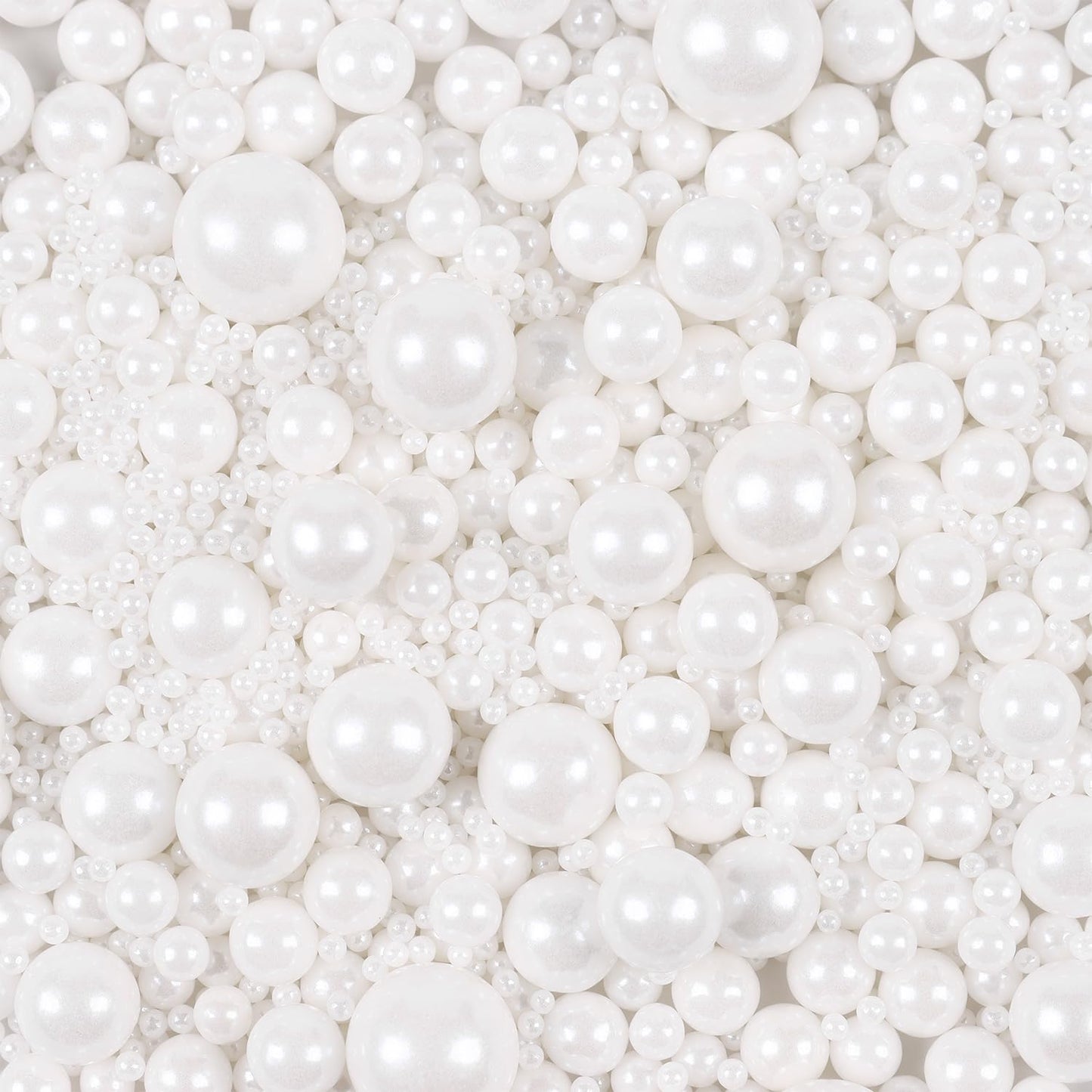 Edible Pearls for Cake Decorating, White Sprinkles, White Pearl Sprinkles for Cookies, Macaron, Cake, and Chocolate, Perfect for Weddings, Holidays, and Easter.120g(4.23oz)