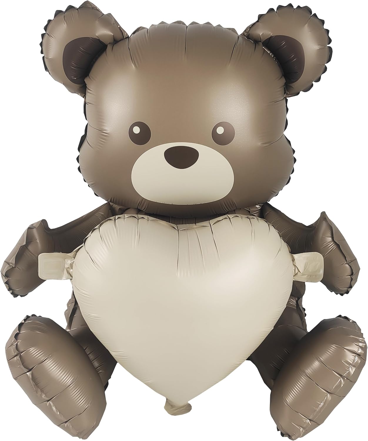 Matte 4D Big Brown Bear Balloons Cartoon Teddy Bear Party Supplies, Matte Bear Helium Mylar Foil Balloons For Jungle Woodland Animal Farm Safari Zoo Themed Party Decoration Home Decor