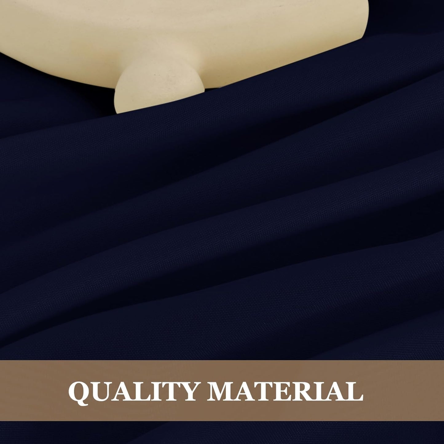 Fitable 6 Pack Navy Round Table Clothes - 90 Inches in Diameter - Stain Resistant and Washable Tablecloths, Polyester Fabric Table Covers for Wedding, Party, Banquet, Gathering