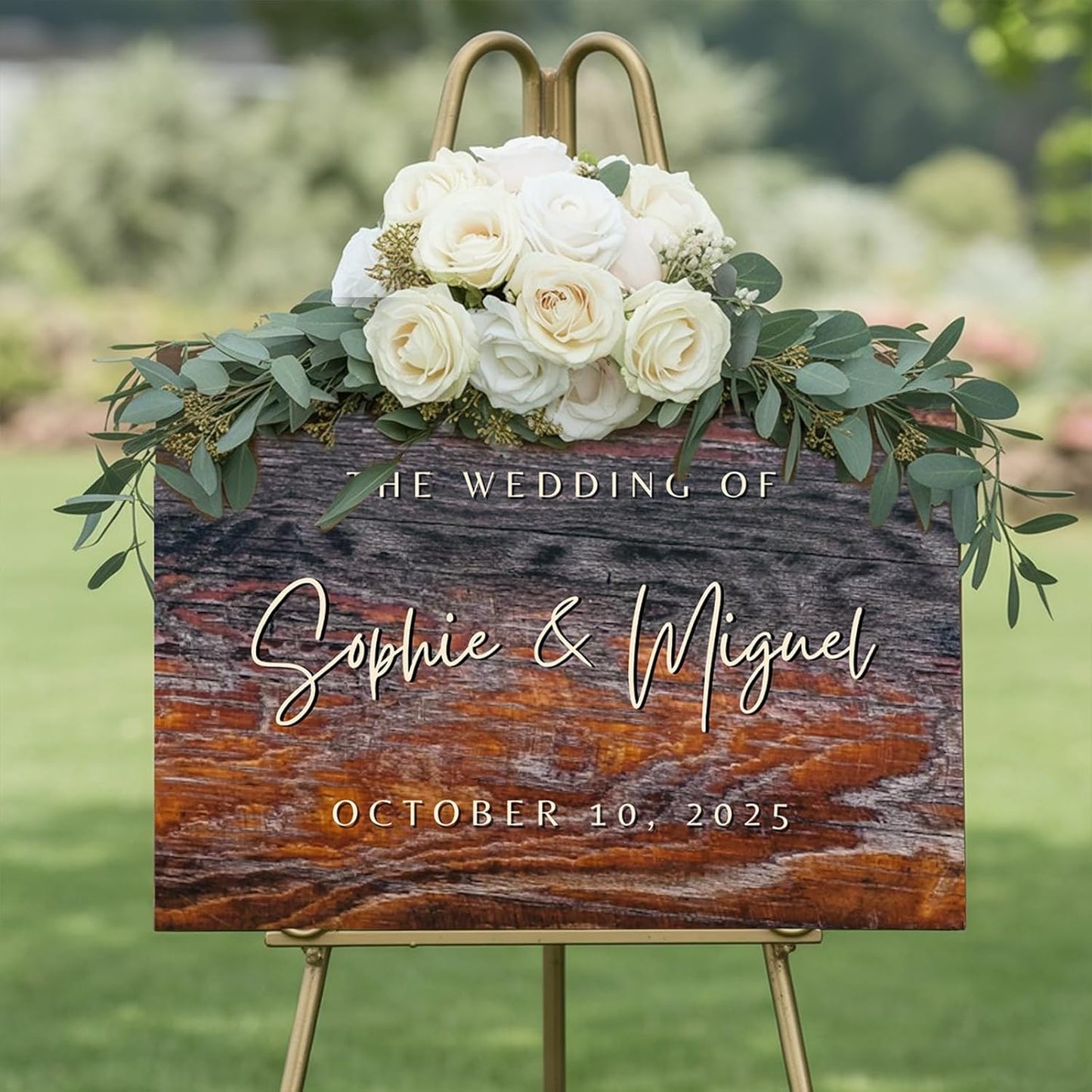 Custom Wedding Welcome Wooden Sign for Bridal Party, Engagement, Personalized Welcome to our Weddings Poster, Canvas, Unique Reception Plaque for Bride & Groom, Celebration Decor