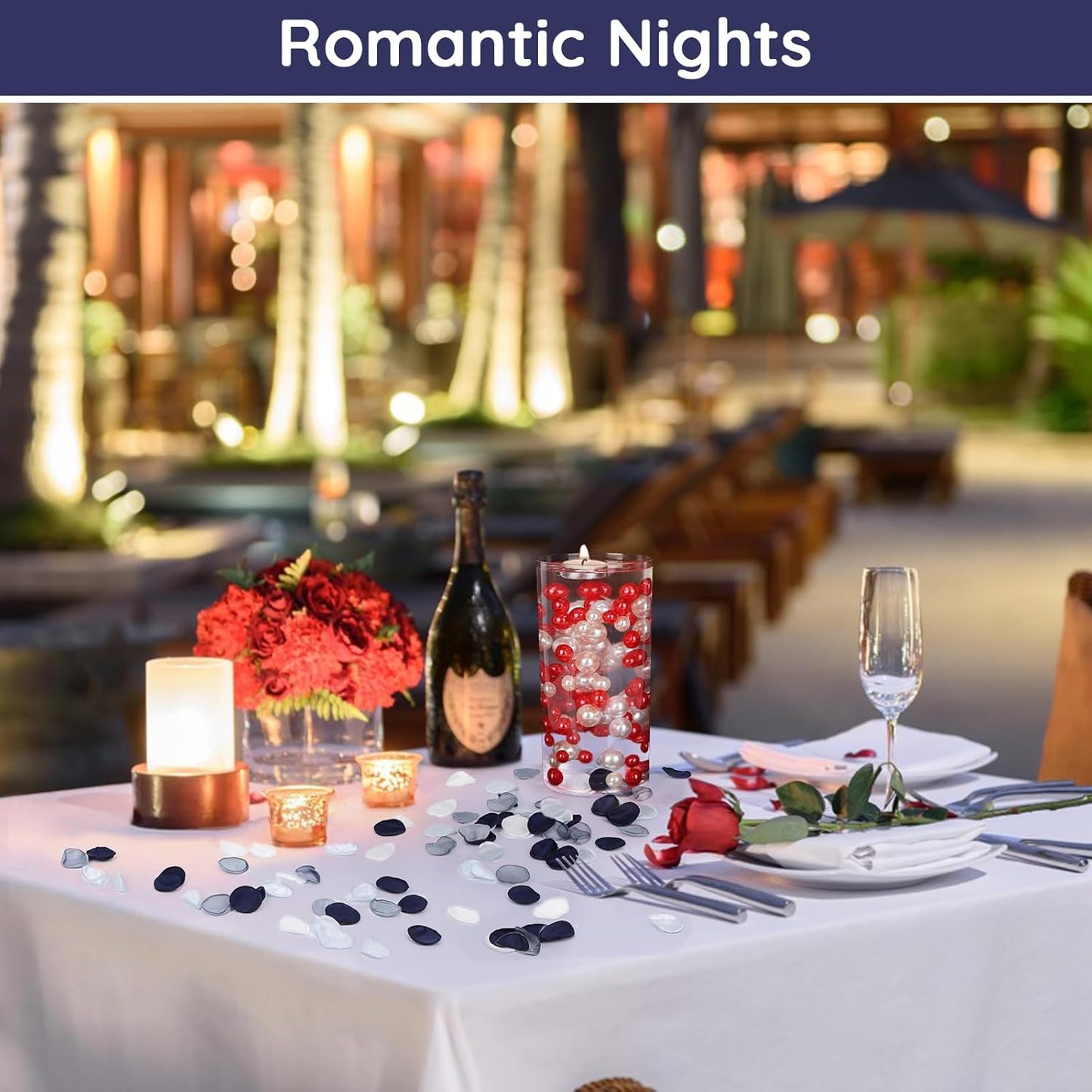 Suream 300 Pcs Silk Rose Petals, Artificial Flower Petals for Wedding Decor, Flower Girl Scatter Petals for Wedding Accessories, Birthday Party Anniversary Ceremony Home Table Centerpieces Decoration