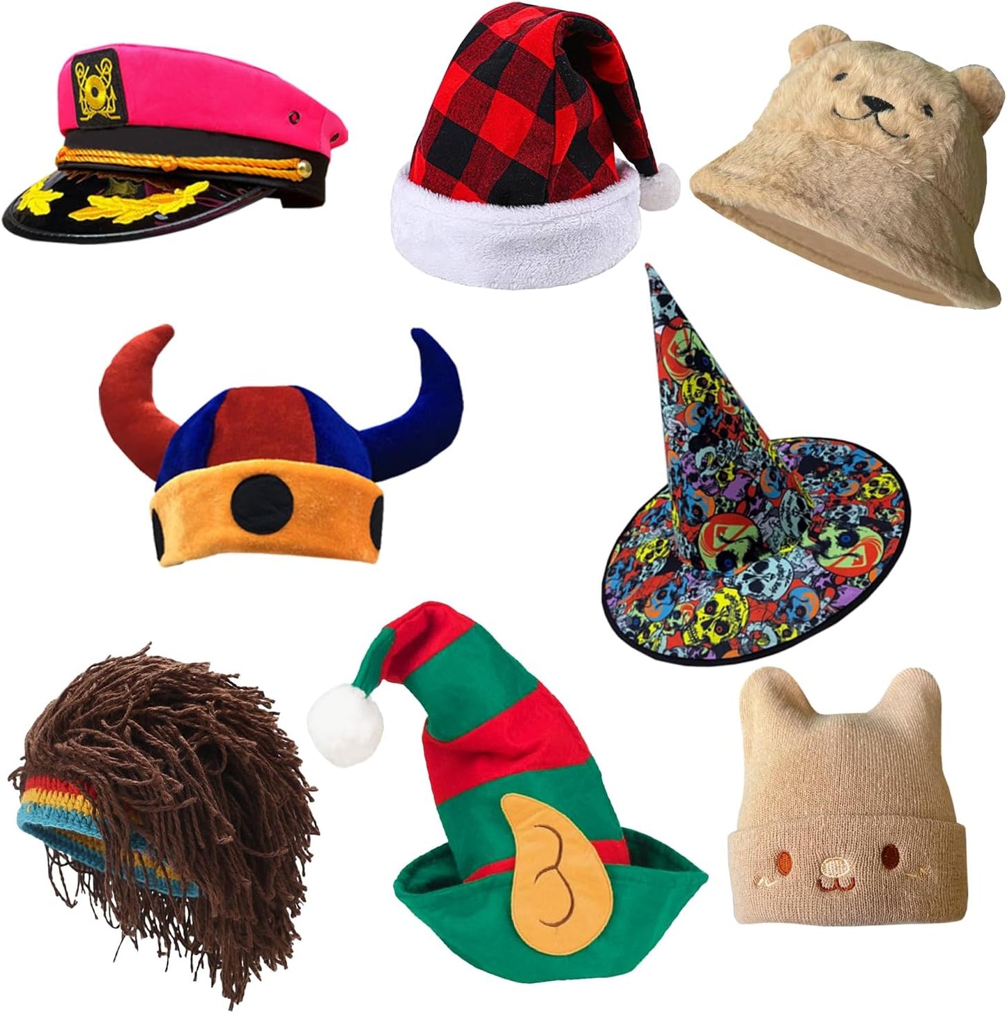 12 Assorted Funny Hats Dress Up Costume Hats Crazy Party Hat Photo Booth Props Hatss for Teen Adult