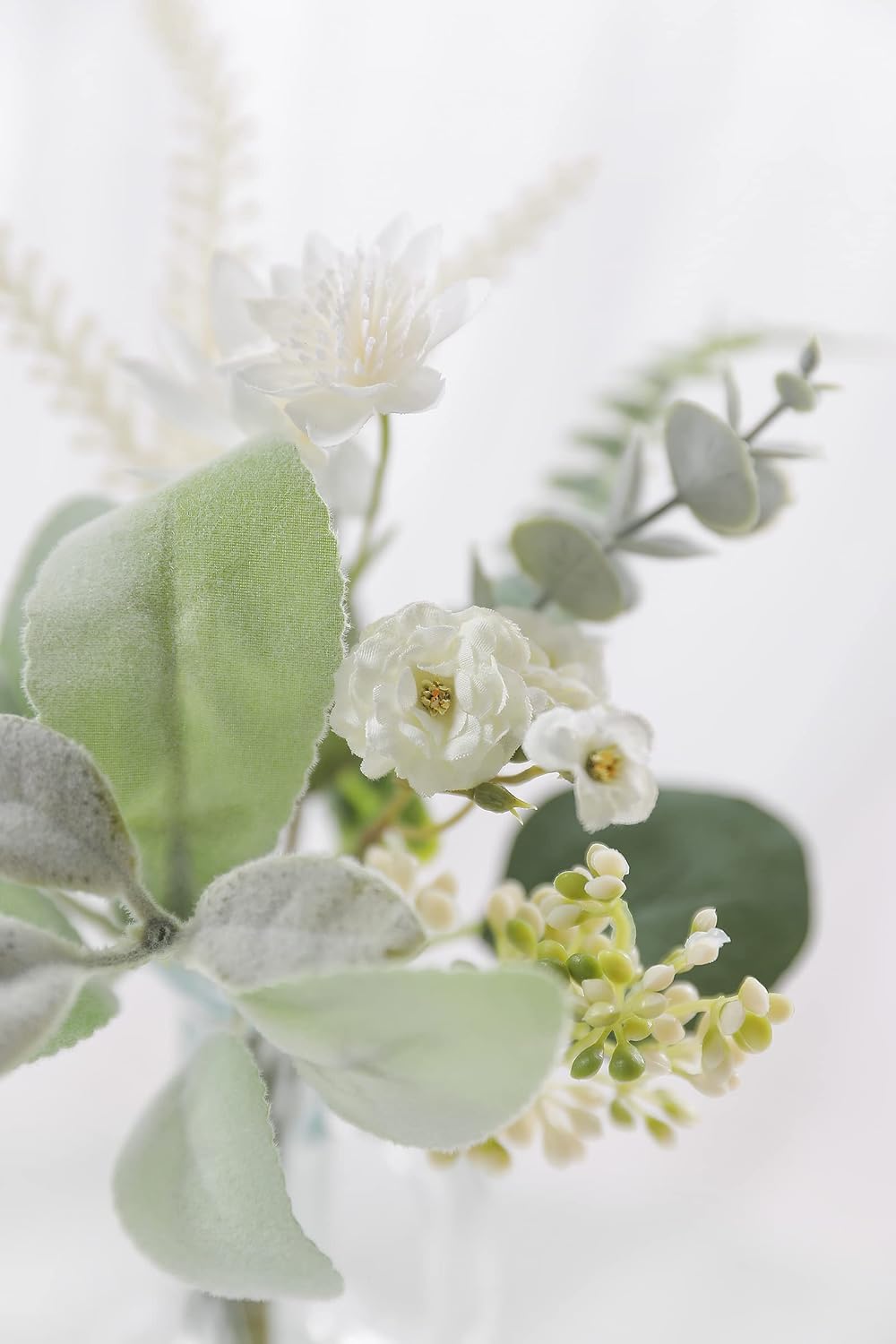 Serra Flora Artificial Greenery Spray Box Set(Pack of 46pcs) with 7 Kinds of DIY Wedding Bouquet Filler Table Centerpieces and Floral Arrangement (Dusty Green)