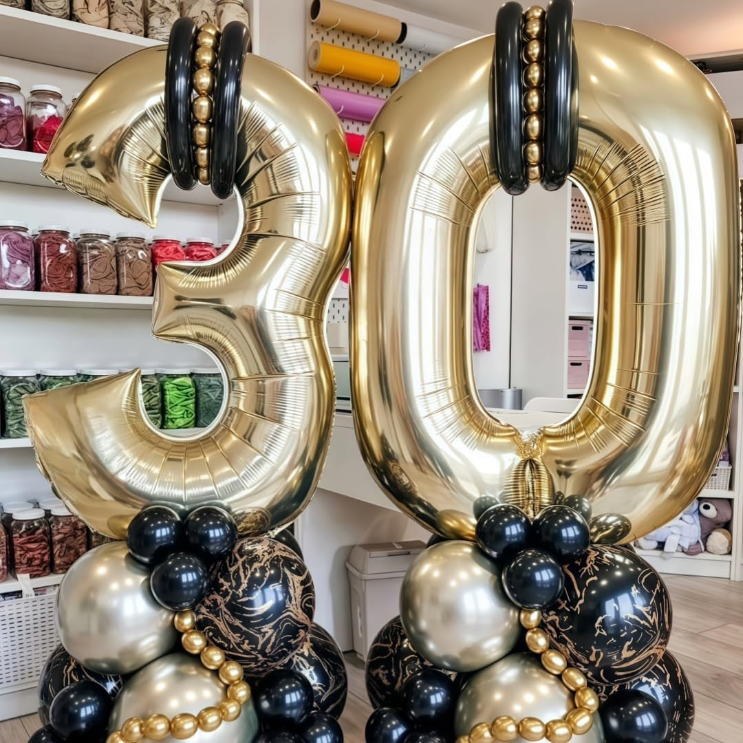 Champagne Gold 0 Balloon,40 Inch Light Gold Number 0 Balloon Big Foil Mylar Helium 0 Balloon for Birthday Party