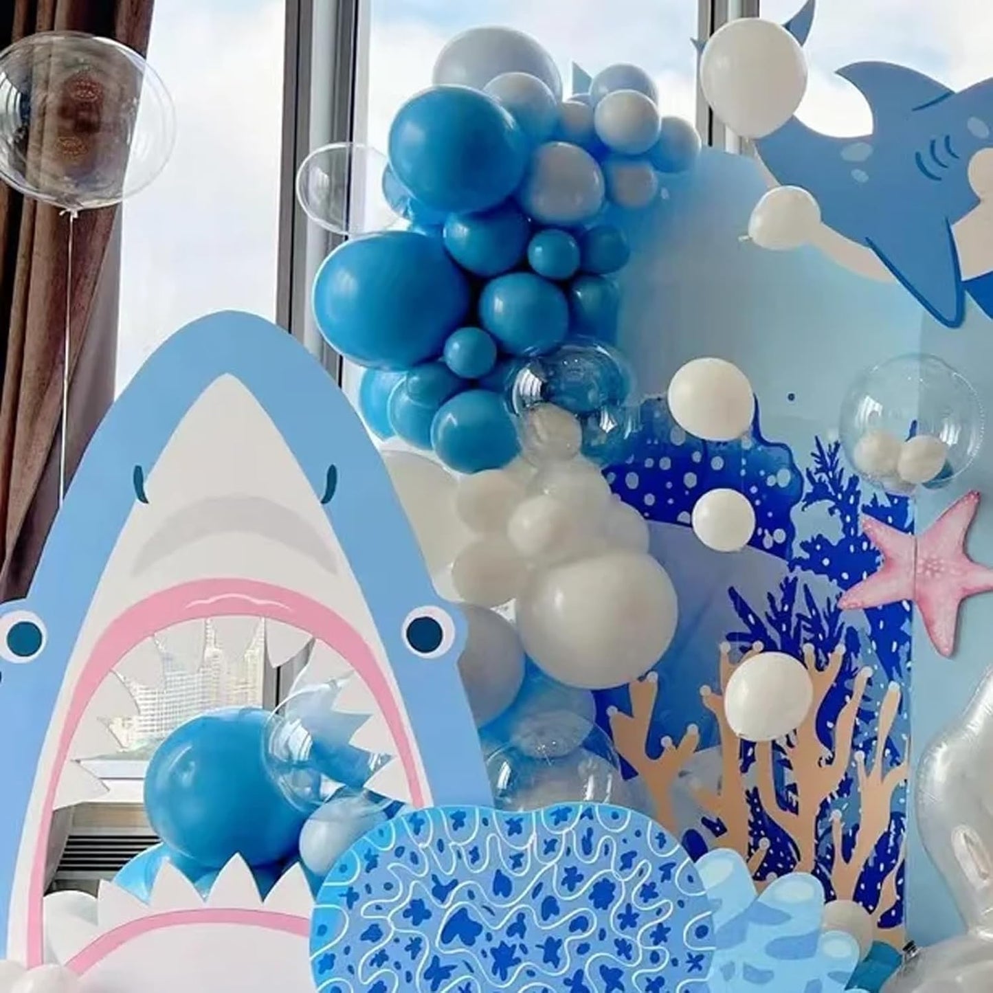 90pack Blue Balloons Different Size 18/12/10/5 Inch Pastel Green Balloon Garland Arch Kit for Baby Shower,Graduation, Wedding, Birthday, Gender Reveal, New Year Decorations