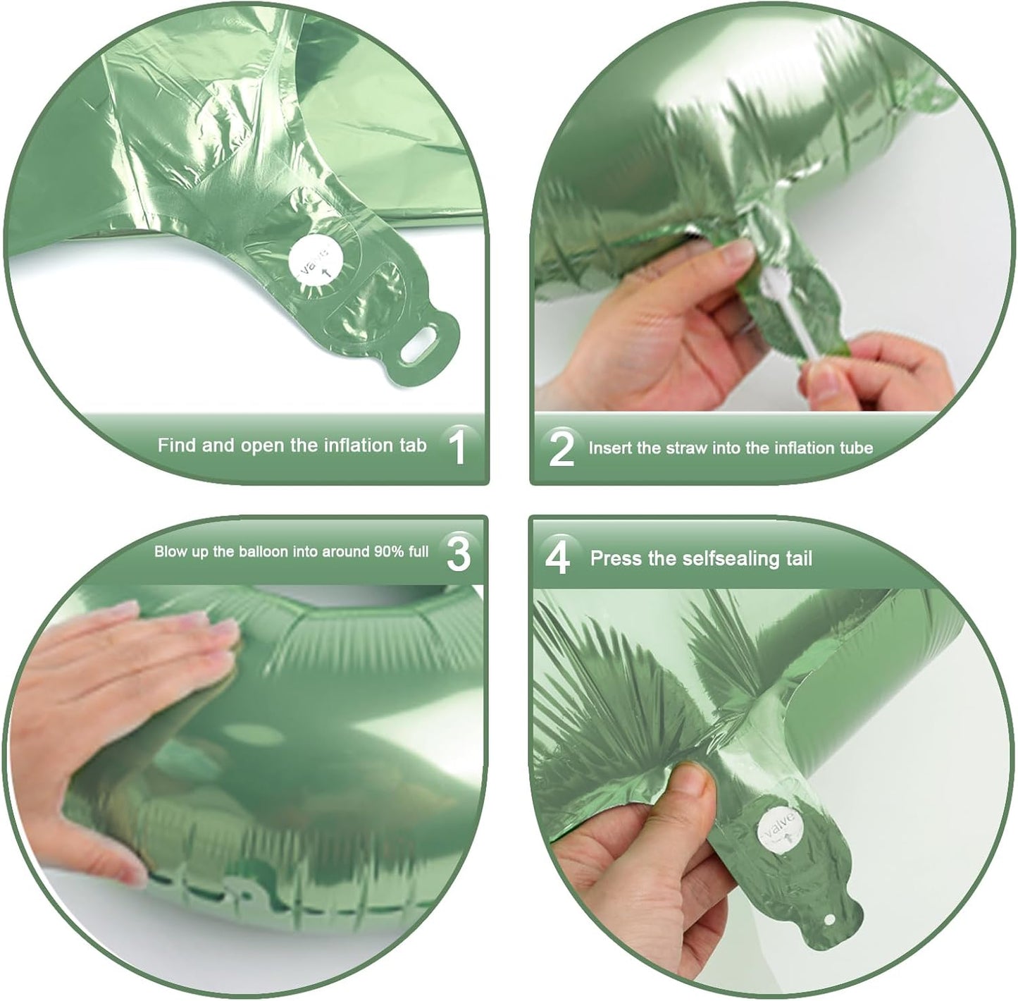 Large Sage Green 40 Inch Birthday Number 5 Balloon, Sage Green Five 5th 15 25 35 50 55 Birthday Anniversary Celebration Decorations, Foil Mylar Helium Numbers 5 Balloons Girl Boy Party Supplies