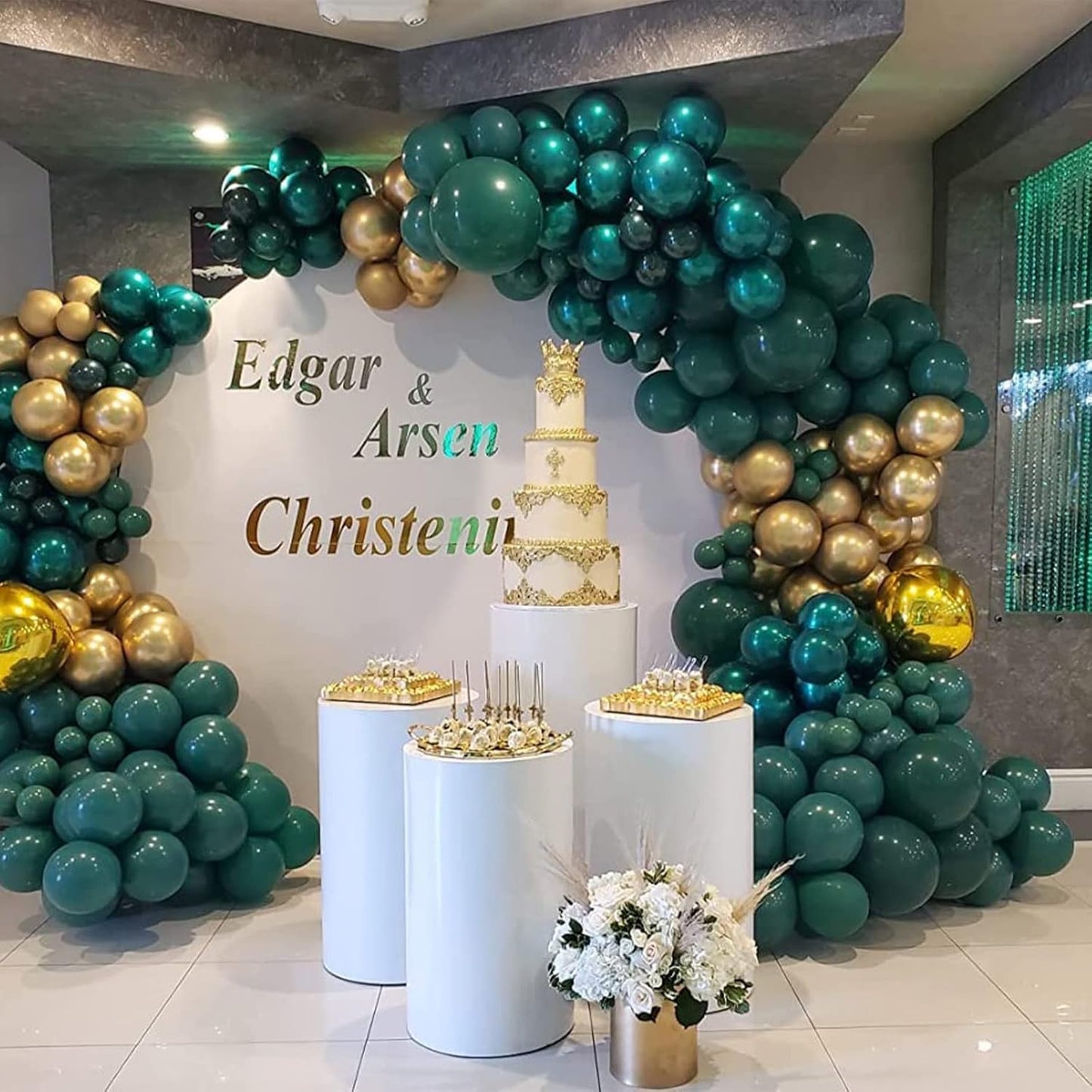 Metallic Teal Balloons, 50 PCS Double Stuffed Chrome Turquoise Balloons, Shiny Thick Dark Teal Blue Balloon Latex Helium Balloon for Christmas Birthday Wedding Graduation Party Decorations Supplies