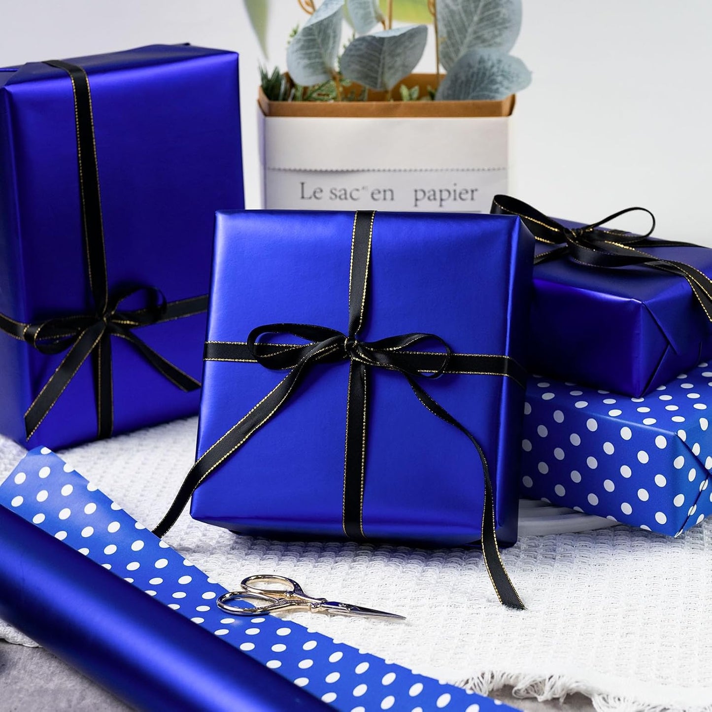 Garbendy Gift Wrapping Paper Roll-Solid Color Pearly-Lustre Paper,Perfect for Wedding, Valentine's Day,Birthday, Christmas,Baby Shower, Party - 17 Inch X 33 Feet