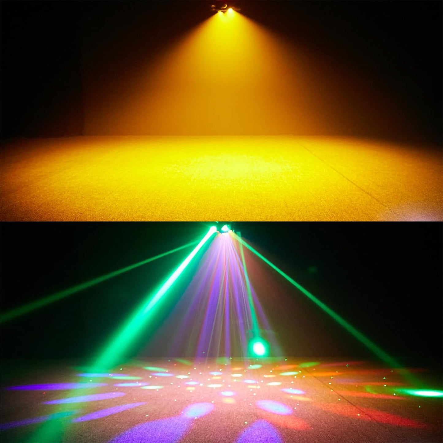 Moving Head Stage Light, LED DJ Lights with DMX512 Controller, Sound Activation, 4pcs 12W RGBW LED Beads,Dimmer Strobe Effect