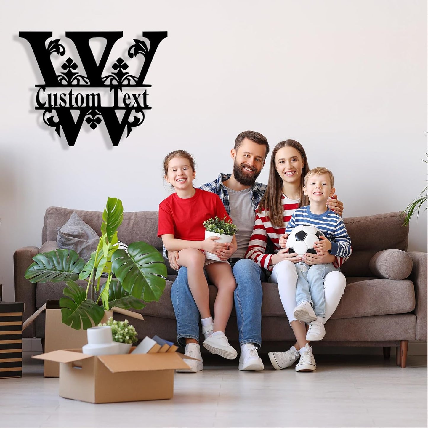 Custom Metal Name Sign, Personalized Family Last Name Signs for Home, Split Letter Monogram Wall Art Decor, Customized Metal Signs for Outdoor, Personalized Wedding Housewarming Gift