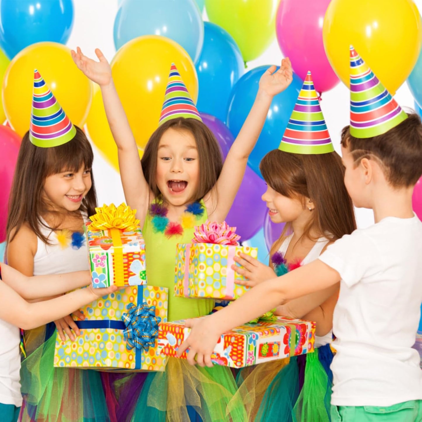 Assorted color Balloon 110pcs, color Latex Balloons 12 inch for Birthday Valentine’s Day Wedding(with 2 Ribbons).