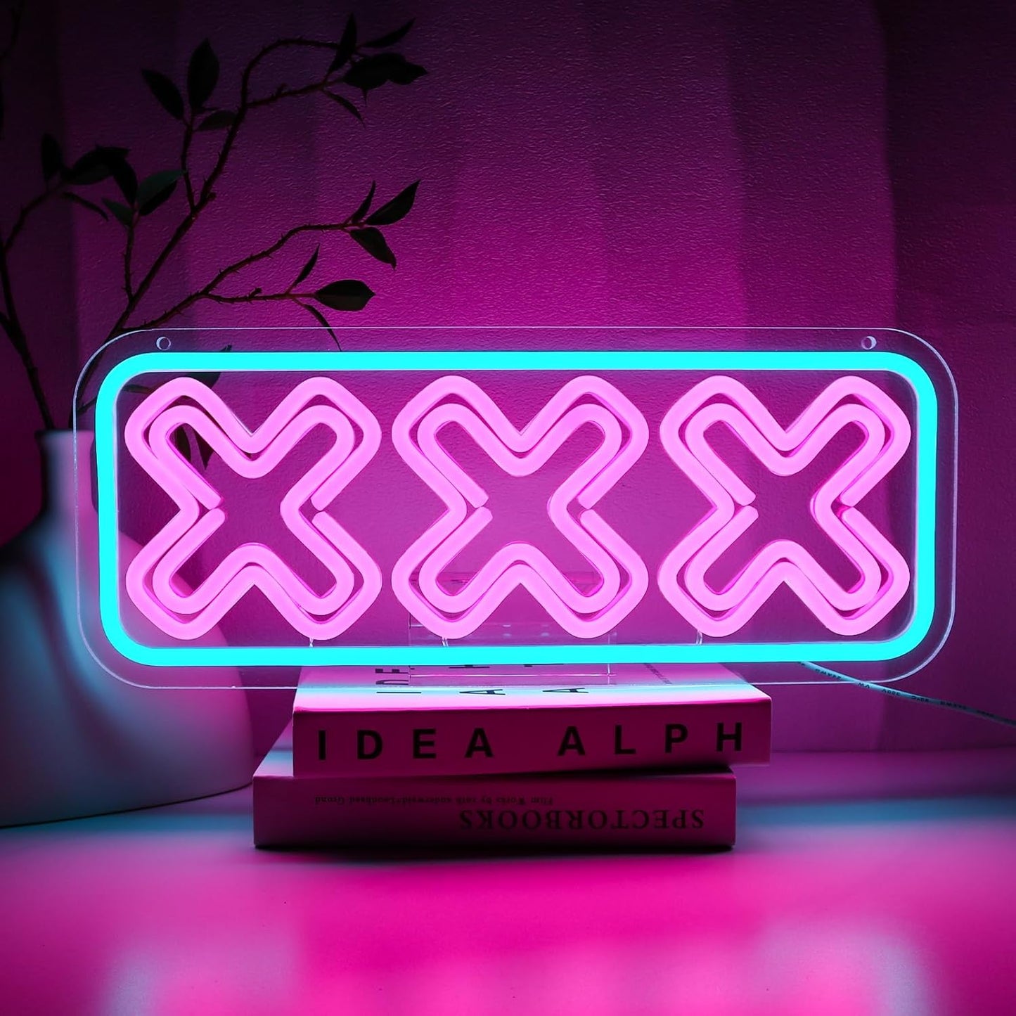 XXX Neon Sign for Wall Decor, Adults Only Led Signs for Room, USB Dimmable Funny Neon Lights for Adult Rated Movie Game Room Man Cave Party Business Pub Hotel Party Wall Decor