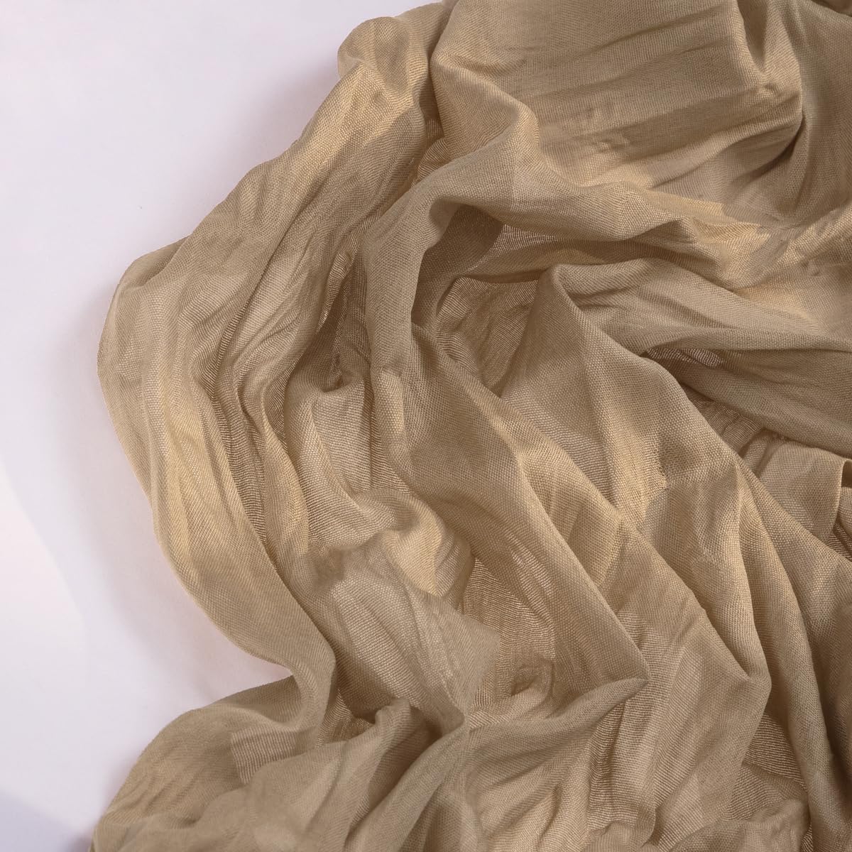 Nude Cheesecloth Table Runner 4 Pack Fall Table Runners Boho Gauze 120 Inches Coffee Cheese Cloth Fall Table Decorations for Thanksgiving Wedding Bridal Baby Shower Tea Party Decor