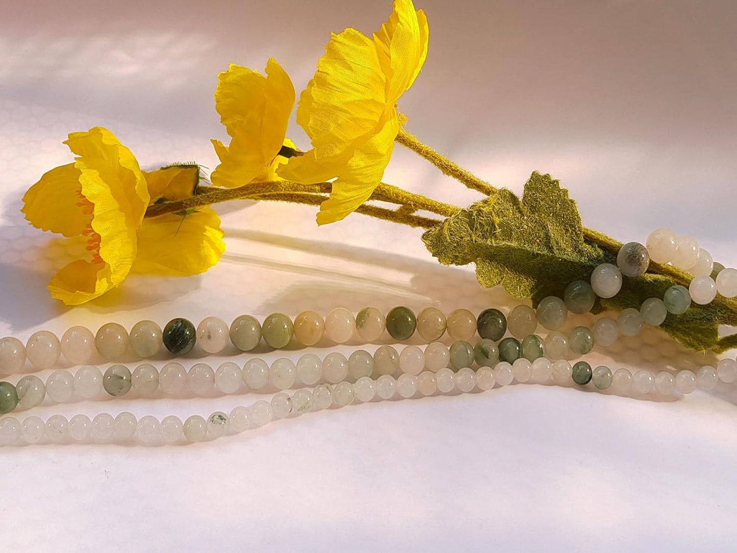 Stone Beads 10mm 60pcs Tiansan Jade Beads Round Loose Gemstones Beads for Bracelet Necklace Jewelry Making (10mm, 61016 Tiansan Jade)