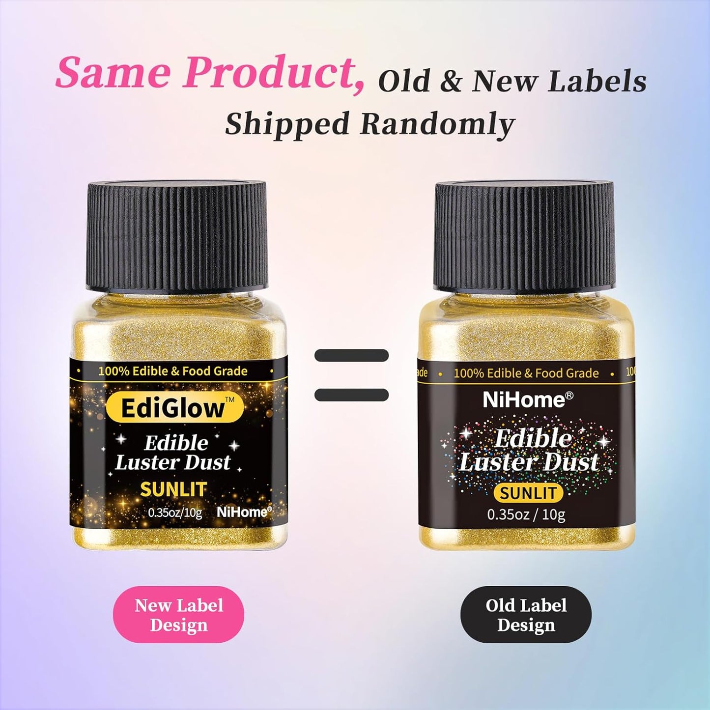 NiHome Edible Food-Grade Glitter Powder Glimmer Luster Dust Metallic Fancy Food Decorating Sprinkle Glimmery Dust for Drink Wine Beverage Cake Bakery Vegan Allergen-Free (Teal, 0.35oz/10g)