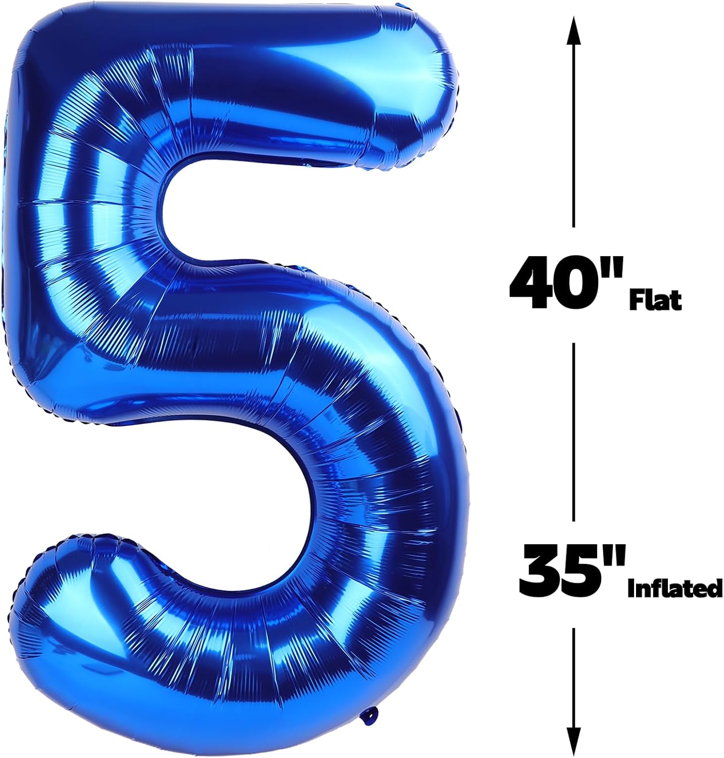 Blue Jumbo Number 50 Balloon 40 Inch, Men Women 50 Birthday Supplies, Foil Helium 50 Birthday Giant Balloon, Mylar Blue Number Balloons Anniversary Decorations