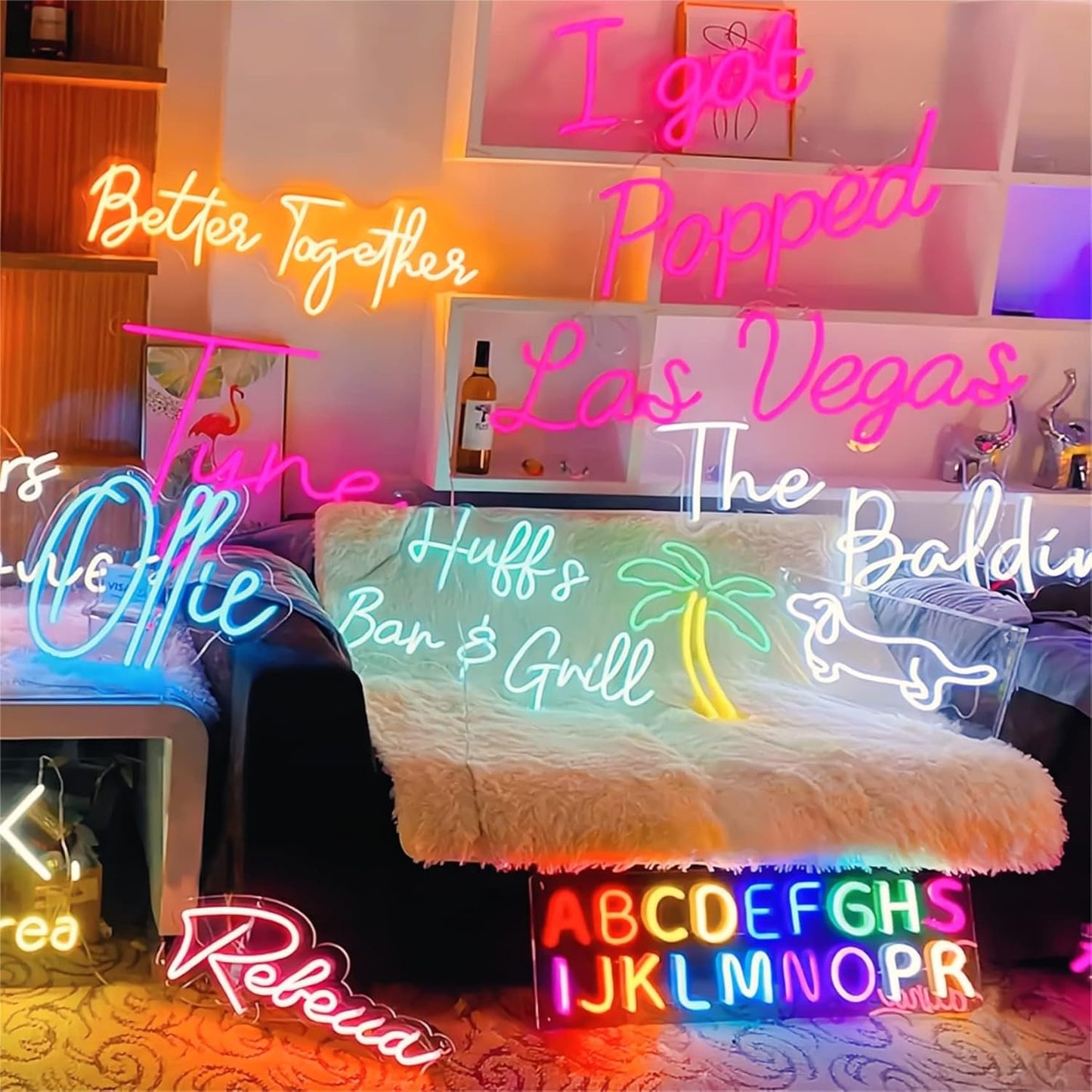 Custom Neon Signs, Large Custom Led Neon Name Sign for Room Decor, Personalized Large Led Name Light Sign - Neon Sign Customizable for Wedding Birthday Party Bar Shop, Custom Logo Neon Sign