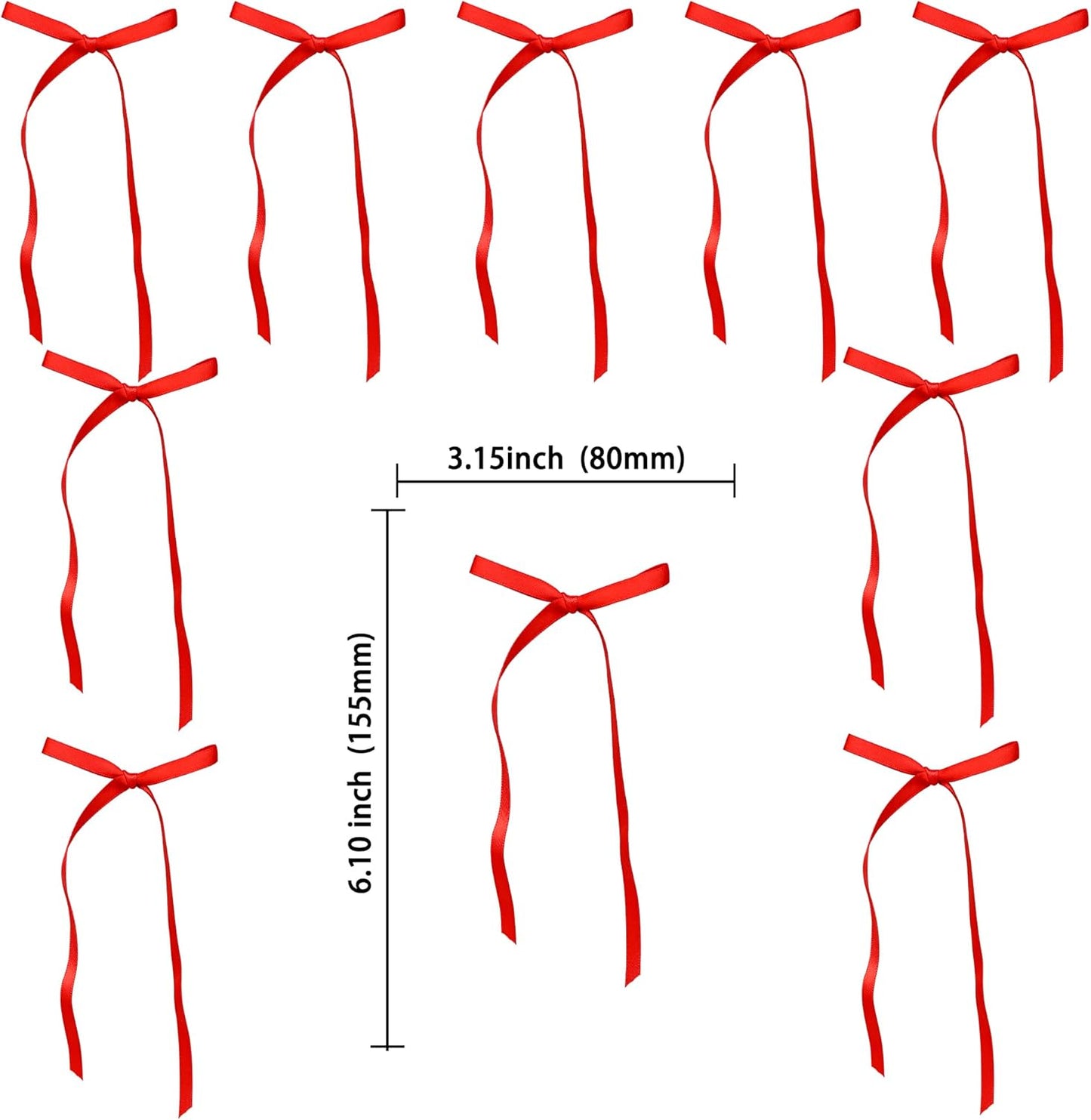 Ephlyn 30Pcs Bow Cupcake Toppers Valentine's Bowknot Ribbons Coquette Bow High Footed Cup Balloon Wall Party Decorations Cake Dessert Picks Baby Girl Birthday Wedding Party Supplies Red