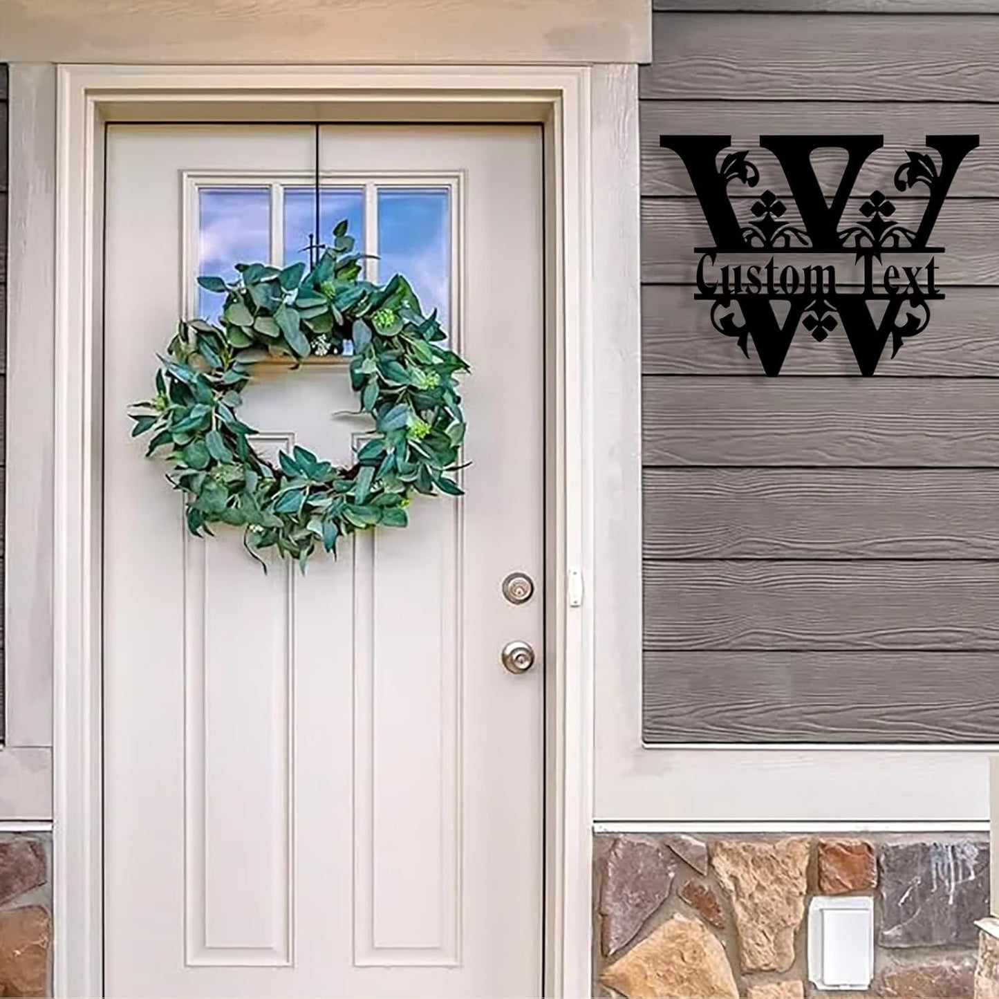 Custom Metal Name Sign, Personalized Family Last Name Signs for Home, Split Letter Monogram Wall Art Decor, Customized Metal Signs for Outdoor, Personalized Wedding Housewarming Gift