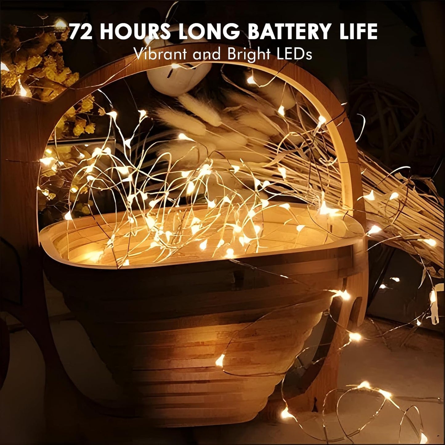 12 Pack Fairy Lights Battery Operated String Lights，7FT 20LED Waterproof Silver Wire Christmas Lights Outdoor,Firefly Mini Lights for Bedroom Party Birthday Wedding Home Decor