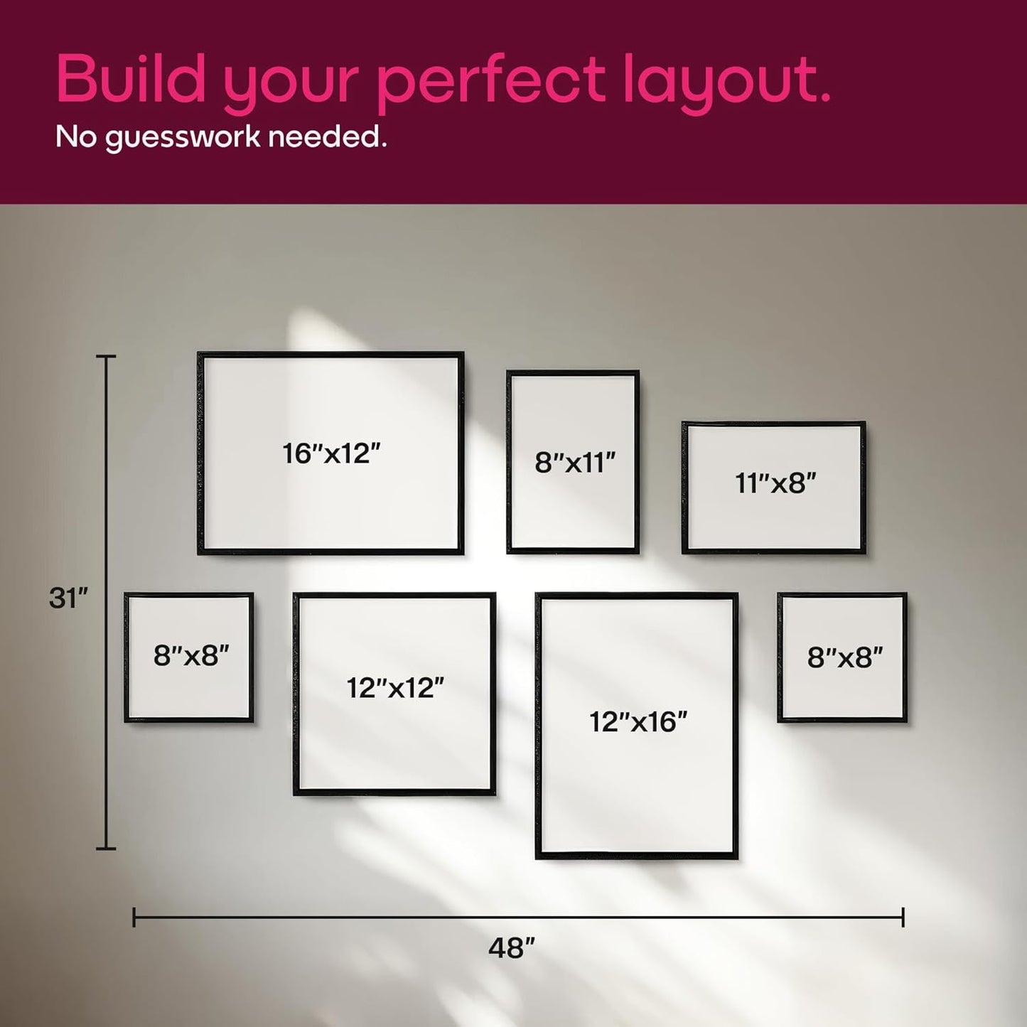 Mixtiles Official - Custom Photo Tiles - Personalized Printed Photos - Magnetic Wall Frames - Adhesive Sticker, No Nails - Various Sizes and Frames - wild-visual-7-Tile - Oak Frame