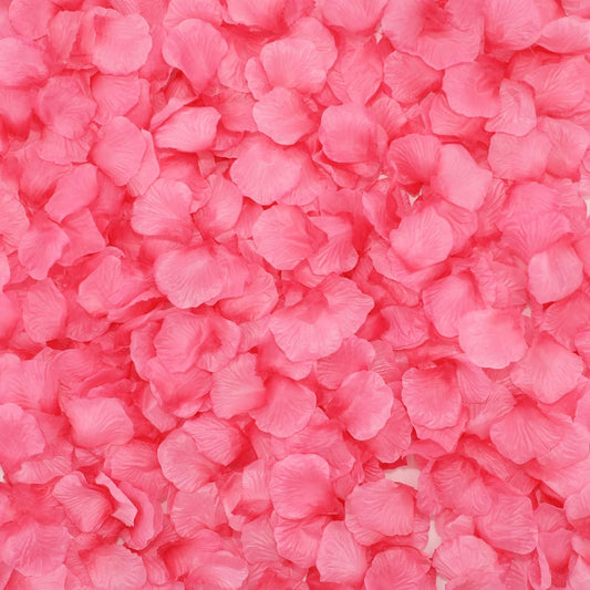 CODE FLORIST 2200 PCS Silk Flower Rose Petals for Wedding Decorations (Light Pink&Hot Pink)