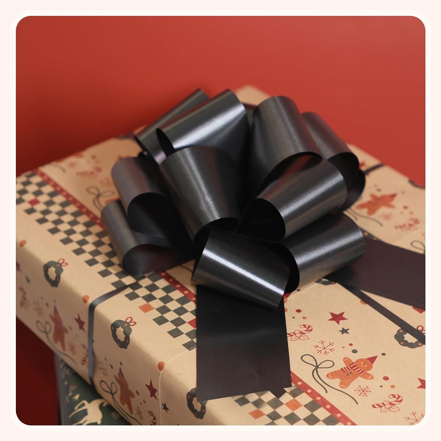 6 Pcs 6 Inch Black Pull Bows, Perfect for Gift Wrapping, Gift Wrapping Baskets Wedding Christmas Party Decorations, Crafts – Quality Pull Bows for Gifts and Decorations