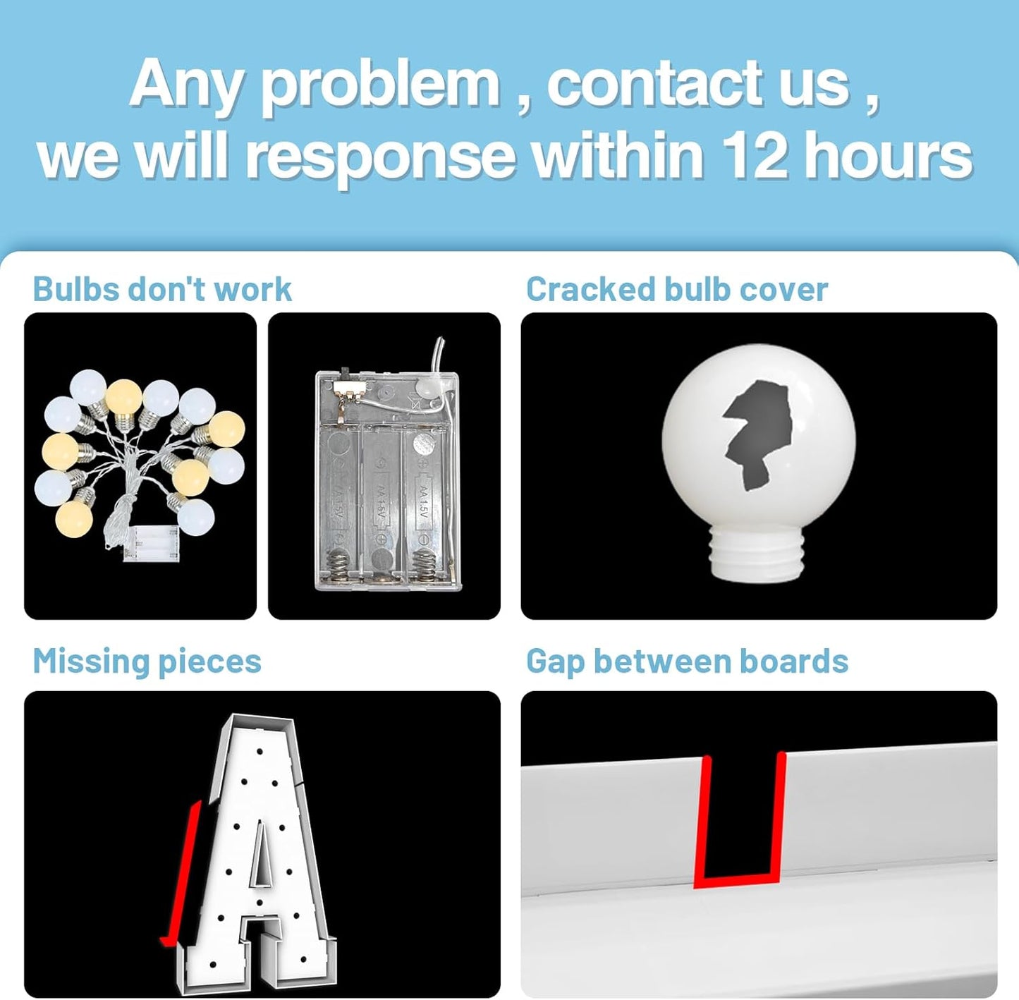 4FT Marquee Light Up Numbers 5,Party Decoration Large Marquee Light Up Letters with Weighted Water Bag,Pre-cut Foam Board Set Can Be Used for Birthdays,Weddings,Baby Anniversaries