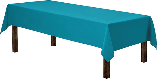 Gee Di Moda Rectangle Tablecloth - 60 x 126 Inch Caribbean Table Cloth for 8 Foot Rectangle Table - Heavy Duty Washable Fabric - for 8 Ft Buffet Table, Holiday Party, Dinner, Wedding & Baby Shower