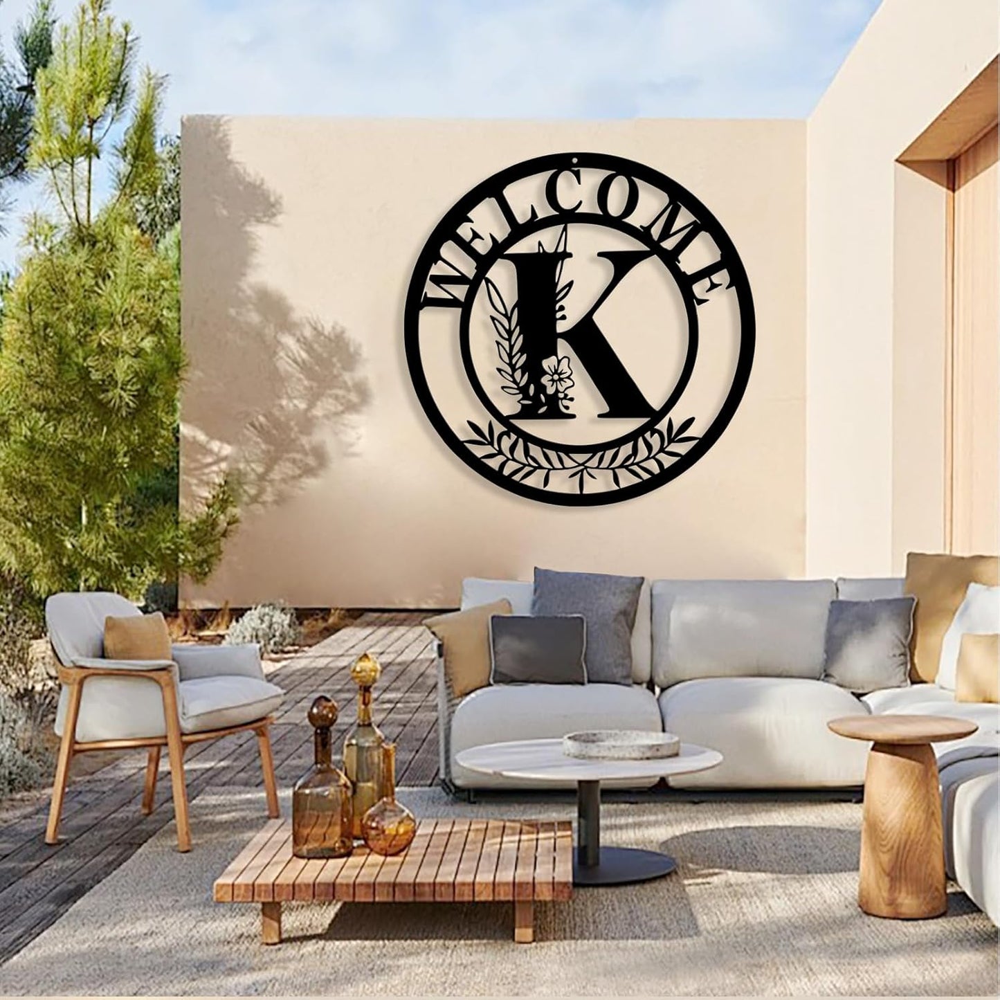 Custom Metal Name Sign, Personalized Family Last Name Signs for Home, Split Letter Monogram Wall Art Decor, Customized Metal Signs for Outdoor, Personalized Wedding Housewarming Gift