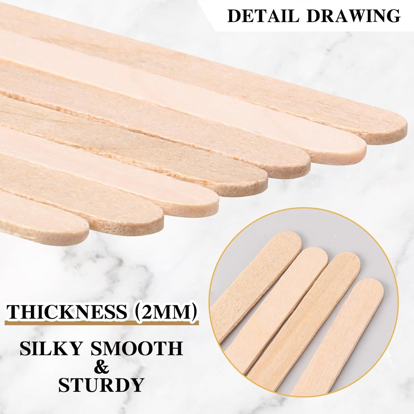3000 Pcs Individually Wrapped Wooden Coffee Stirrers, Disposable Coffee Stir Sticks Round End Sticks Bulk Wood Stirrers for Cocktail Hot Drinks Restaurant Bar Home Office (7.5 Inch)