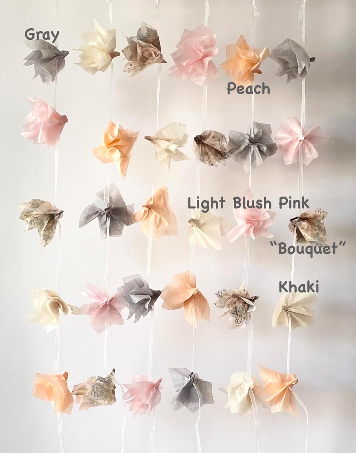 Colors of Rainbow - Bouquet - 12 Sheets, 20 inch X 29 inch - Italian Print Tissue Paper for Decoupage Gift Basket Gift Bag Party Crafts (Bouquet)