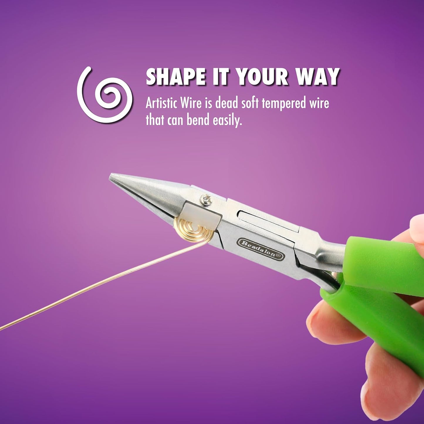 Artistic Wire, 20 Gauge Tarnish Resistant Colored Copper Craft Wire, Kelly Green, 15 yd