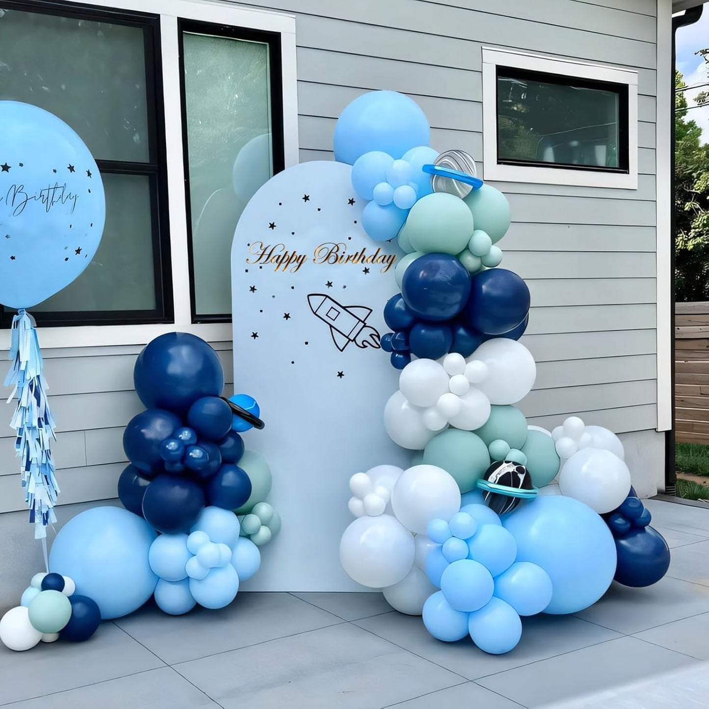 110pcs Navy Blue Balloons 12 Inch Blue Latex Balloon Garland Arch Kit for Birthday Baby Shower Anniversary Graduation Wedding Party Decorations