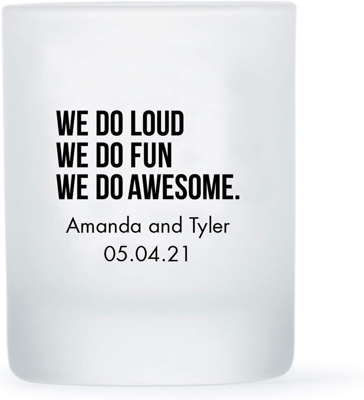 WEDDINGSTAR Personalized 3oz Frosted Shot Glass Customizable Full Color Print - 48 pack