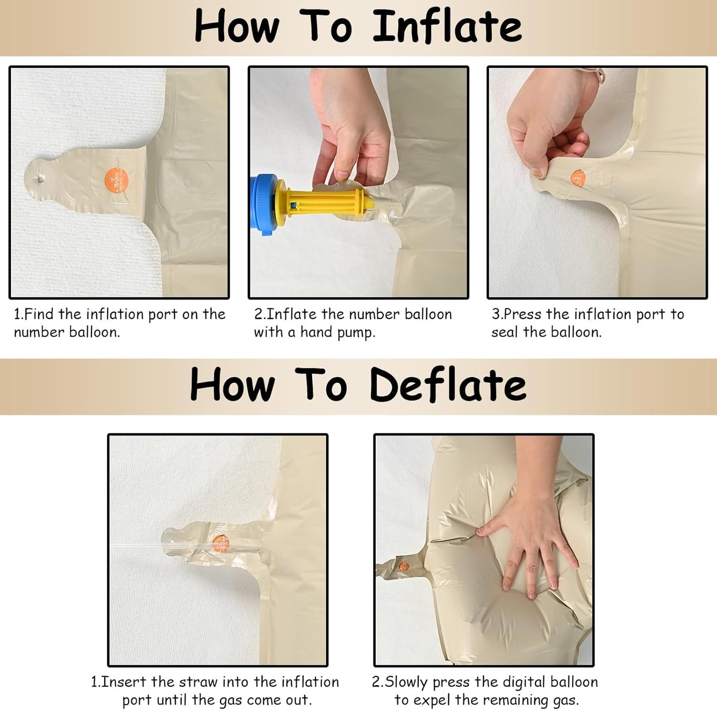 40 Inch Letter Balloons D, Big Custom A-Z Alphabet Foil Name Balloon Cream White, Self Inflating Beige Customize Helium Balloon Letters D for Women Girls Birthday Bride Baby Shower Party Decorations