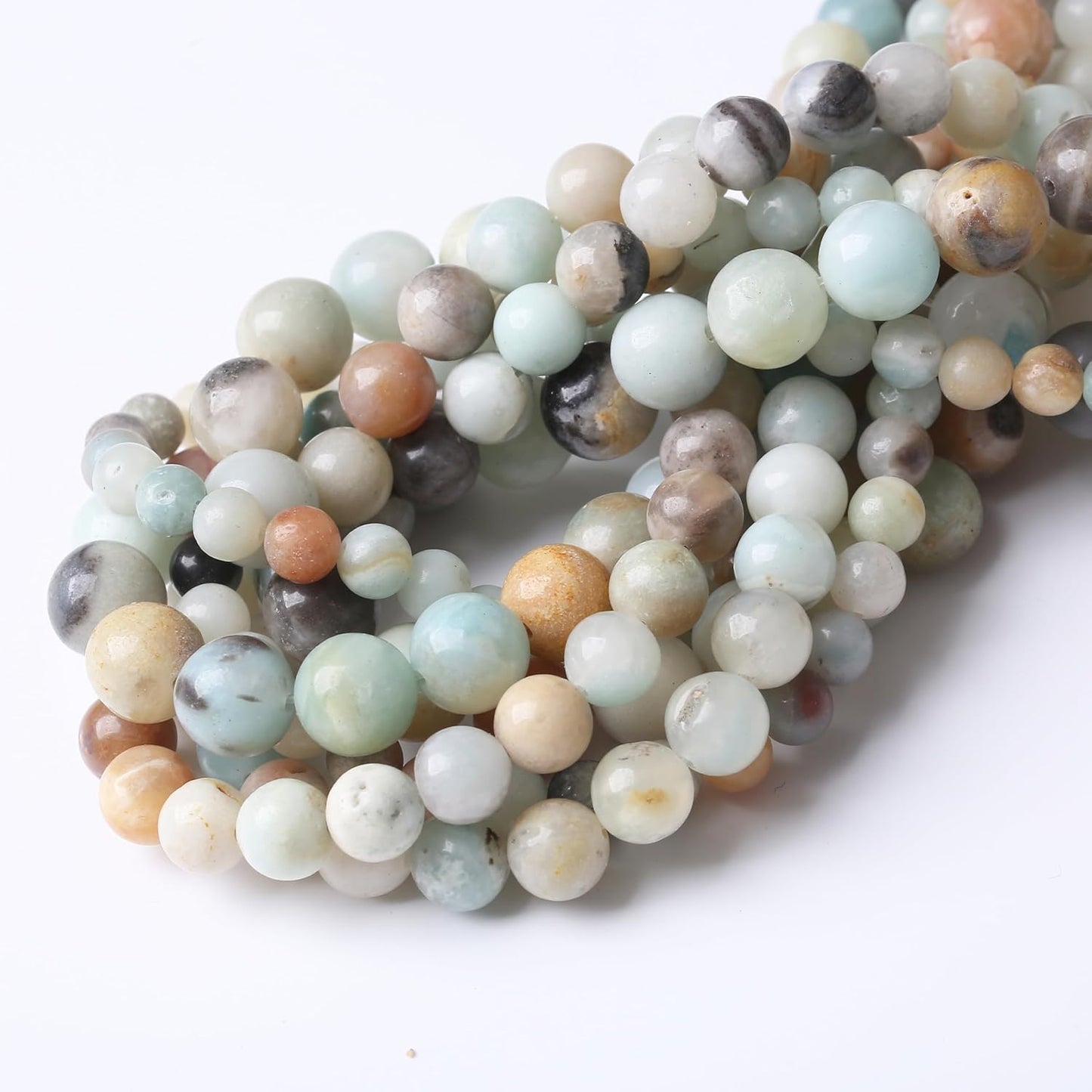 Fancy Stone Beads for Jewelry Making DIY Craft Gemstone Beads Kit (4mm, 88pcs) Smooth Healing Crystal Beads for Bracelets, Necklaces, Home Decor